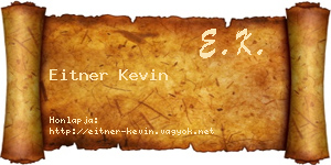 Eitner Kevin névjegykártya